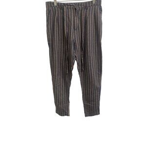 Gianni Lupo Women's Blue Pleated Drawstring loose fit pants Size M SKU 1369